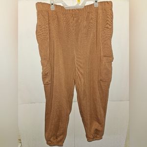 Womens Roma Concept Brown Sweatpants Size 3X
